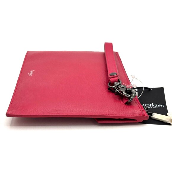 Botkier NY Valentina Wristlet Party Pink Leather Turn Lock Front Zipper Top NWT - Picture 11 of 16